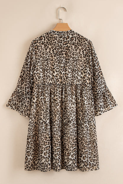 leopard swing dress