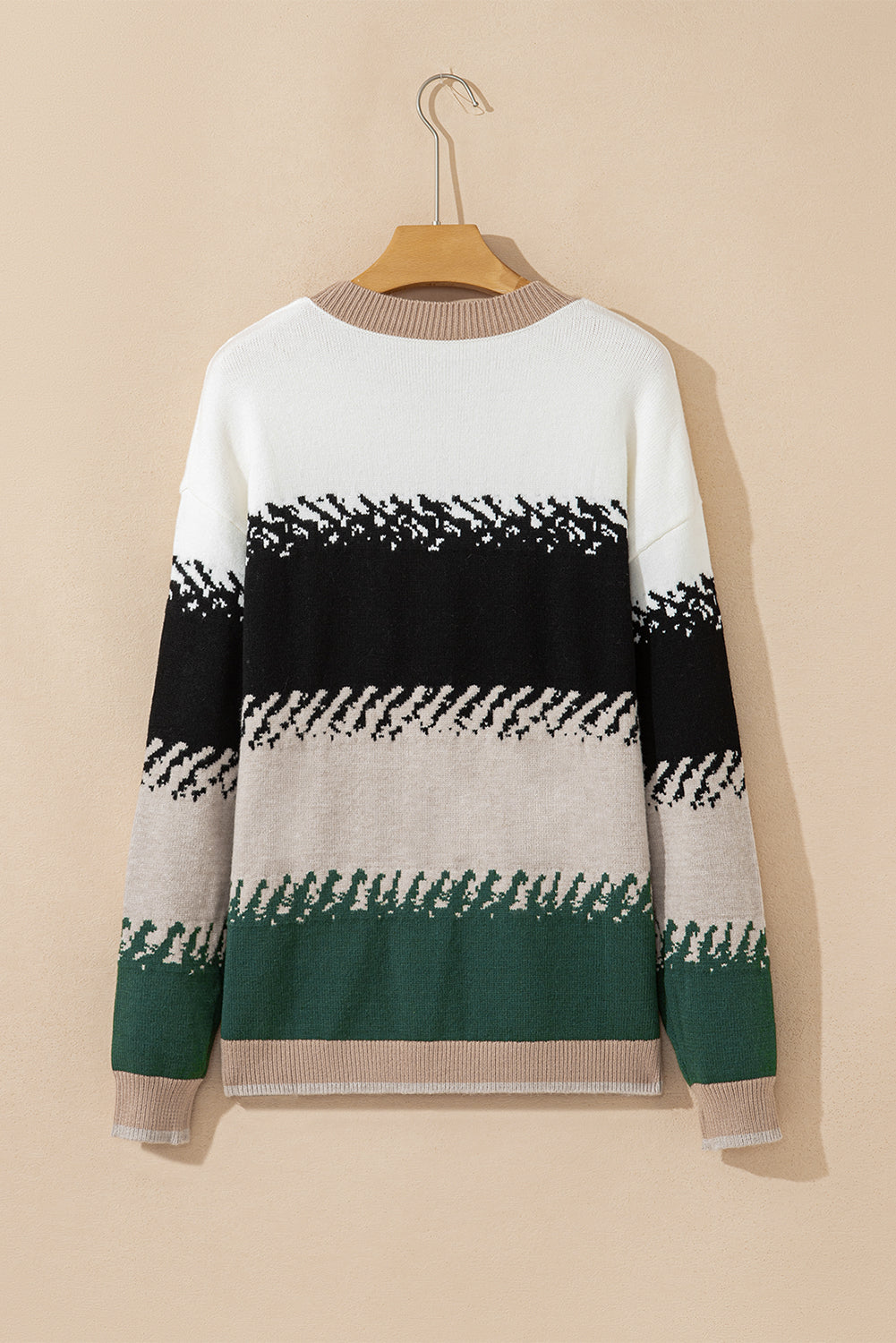 color block sweater