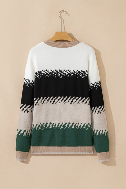 color block sweater
