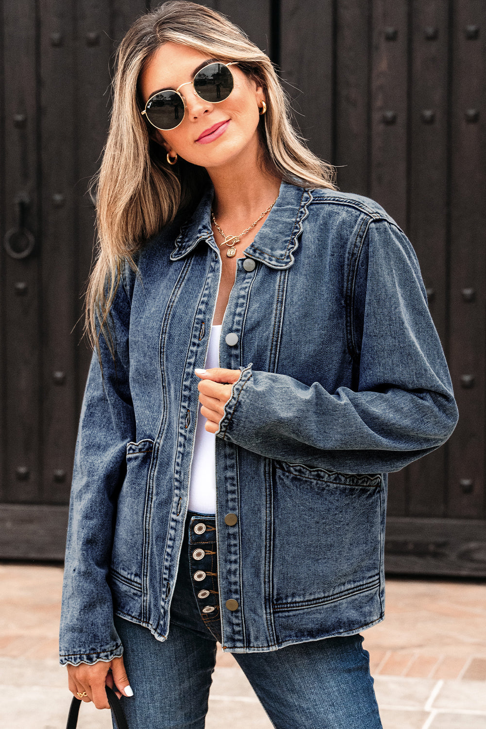 button up denim jacket