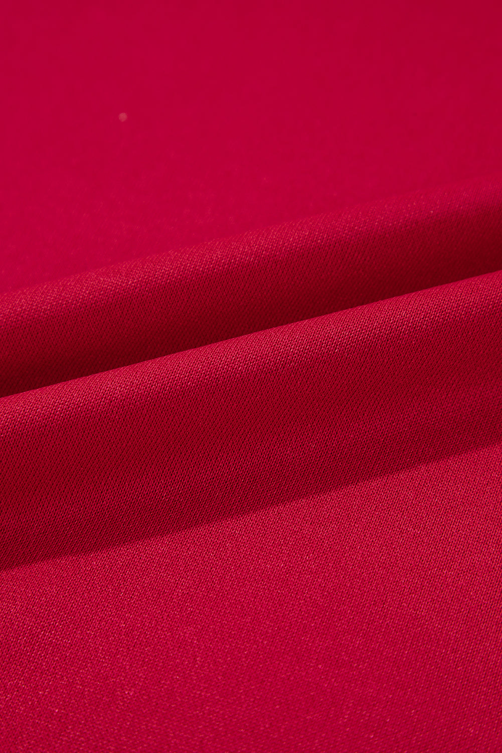 Fiery Red Contrast Bow Decor Dropped Sleeve Crewneck Sweatshirt