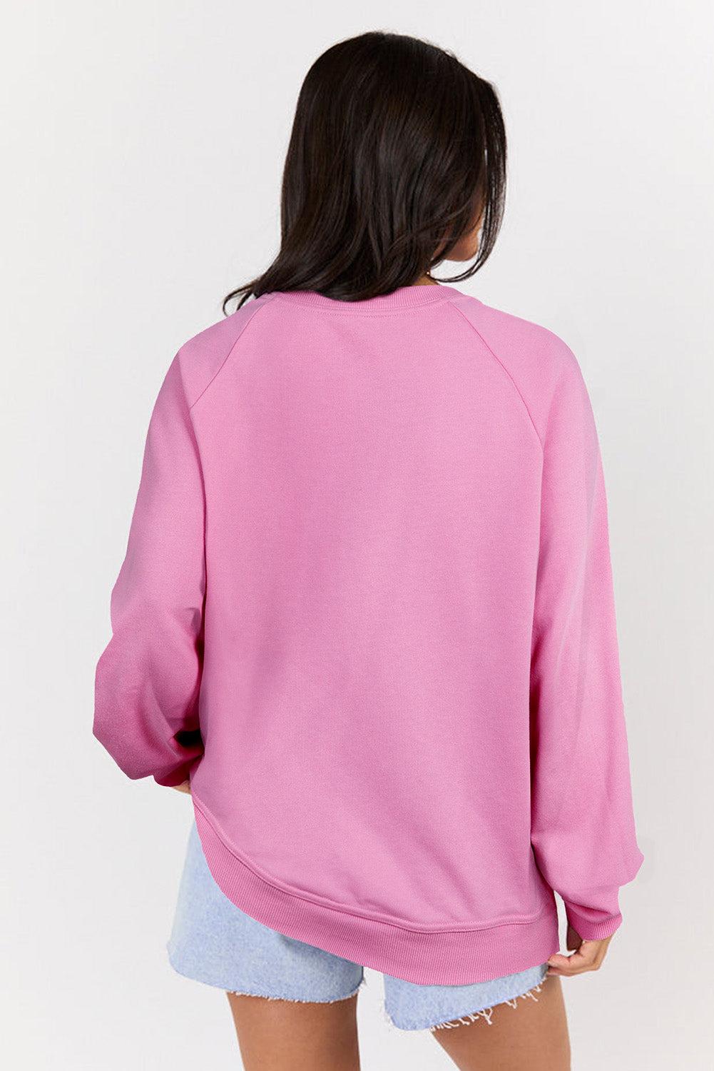 raglan sleeve sweatshirt