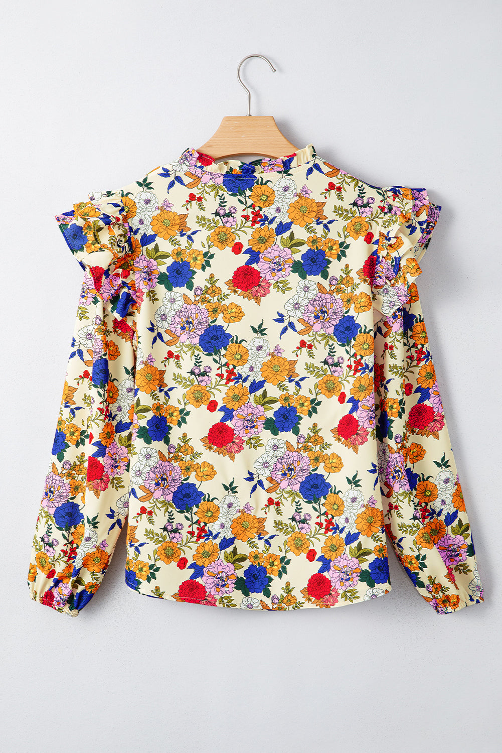 floral long sleeve top