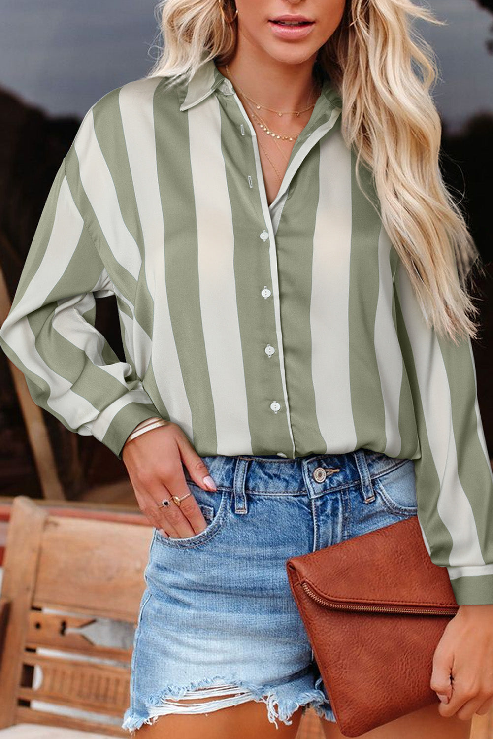 striped long sleeve shirt