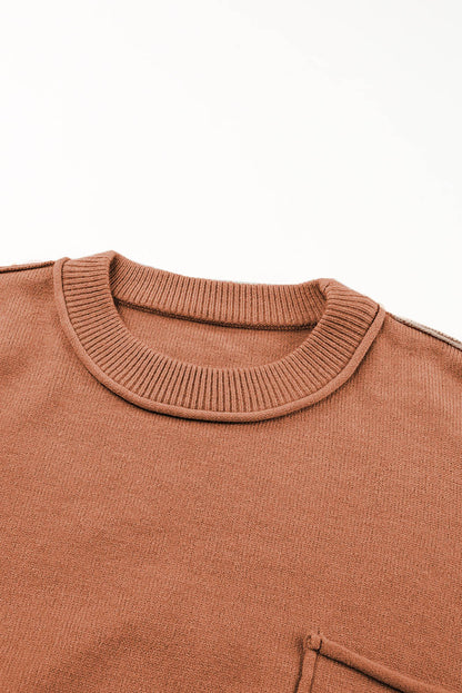 Turtleneck Solid Pullover Long Sleeve Sweater