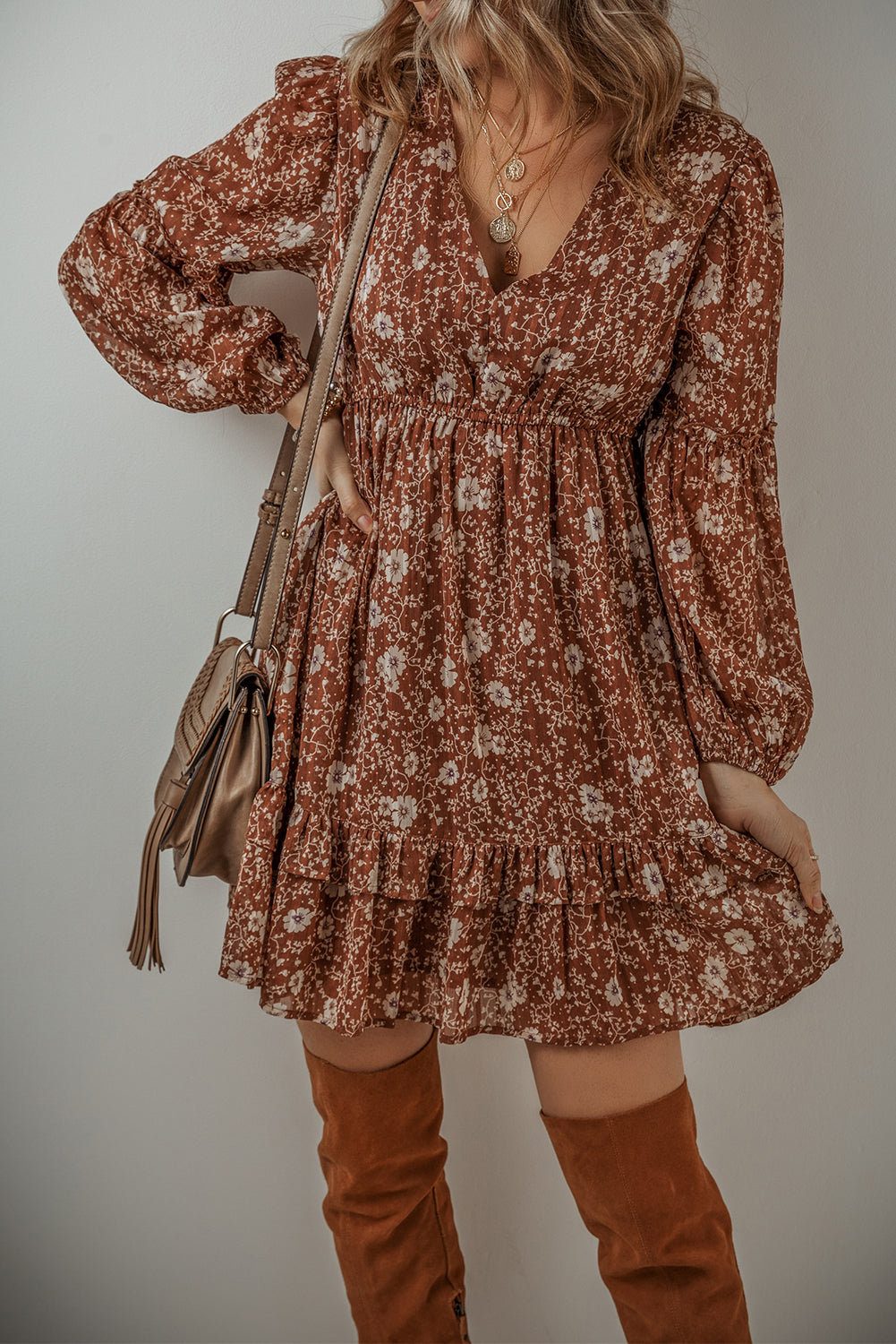 boho floral dress