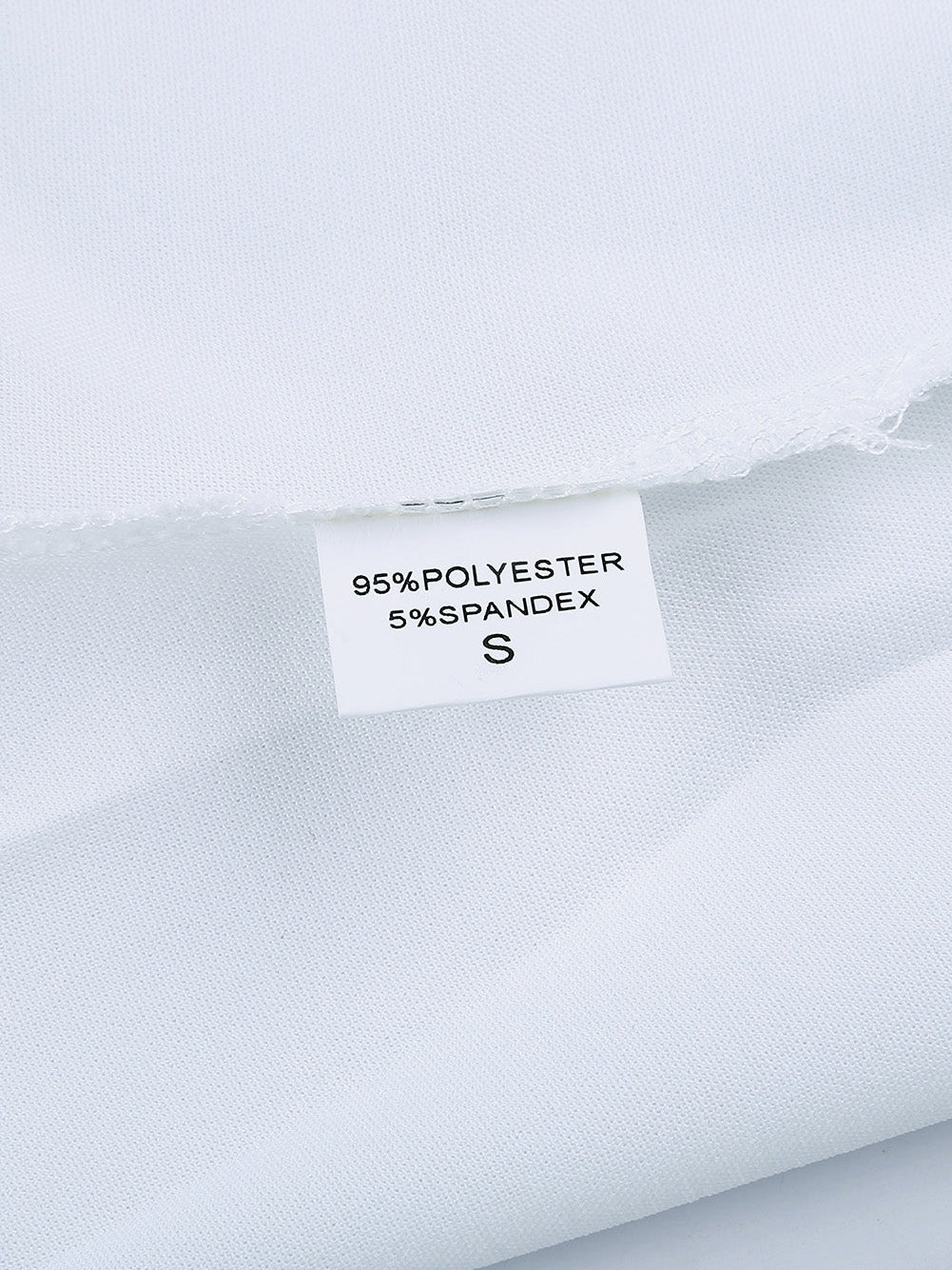 Elegant White V Neck High Low Hem Blouse