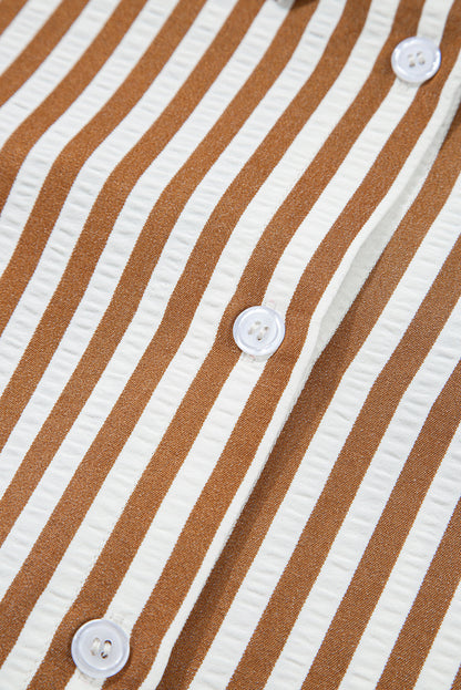 striped shirt dress