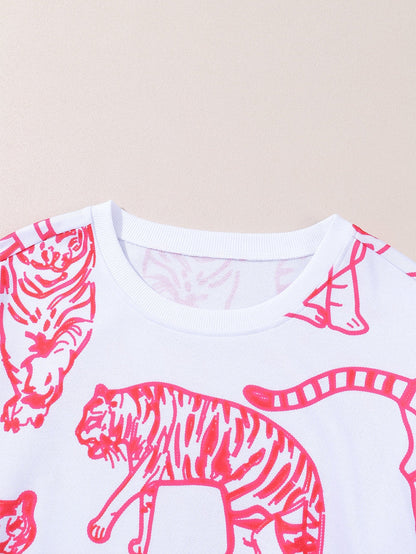 Fierce Pink Leopard Print Sweater