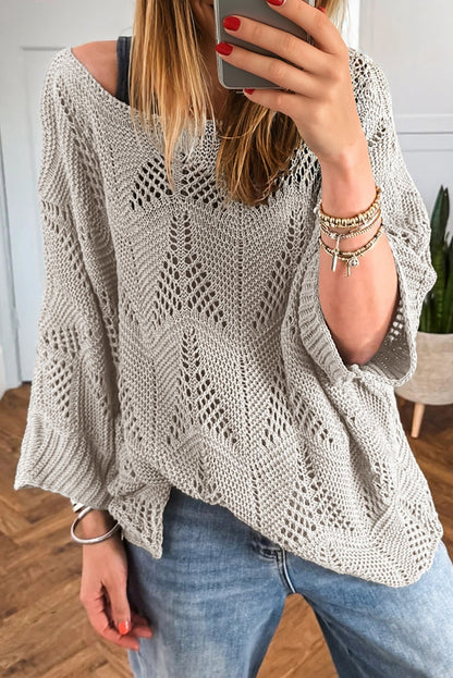 hollow out sweater