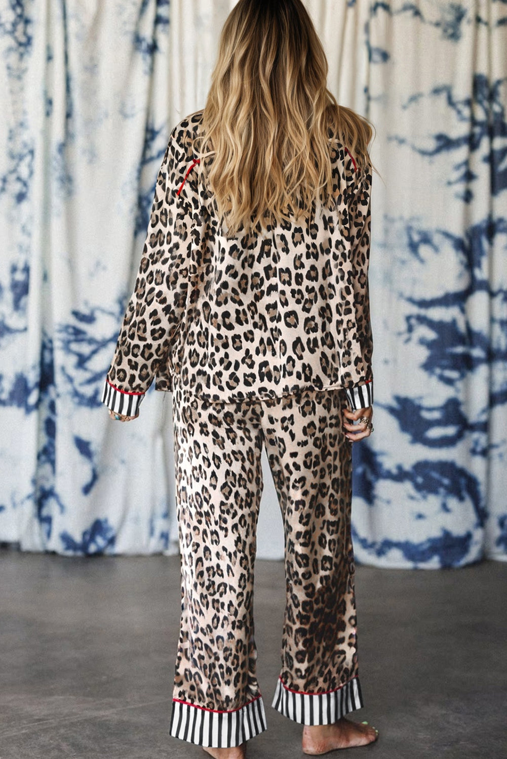 leopard pajama set