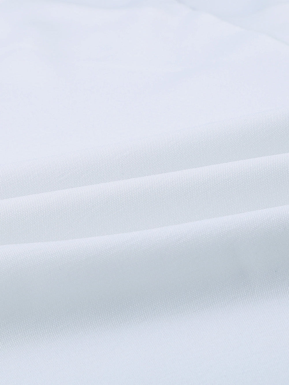 Elegant White V Neck High Low Hem Blouse