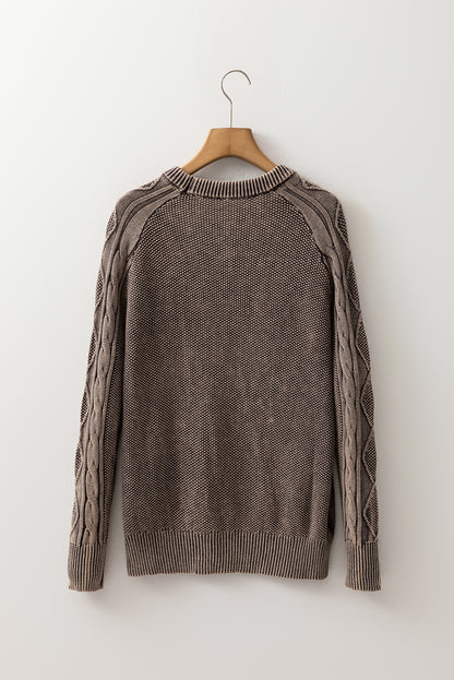 dark brown sweater