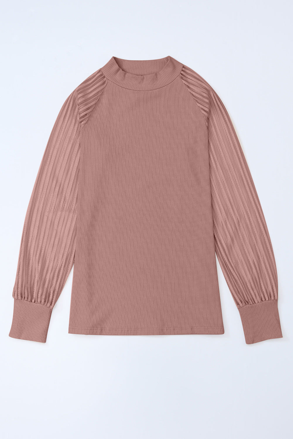 ribbed long sleeve top