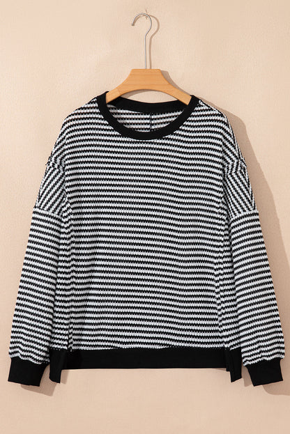 black stripe top