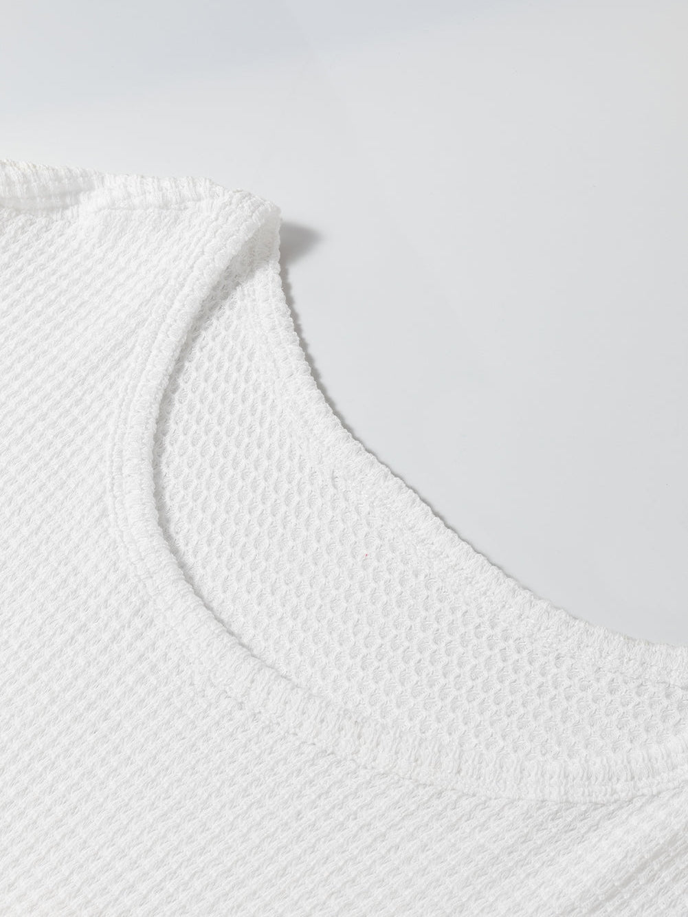 Colorblock Waffle Knit Tee for Plus Size Women