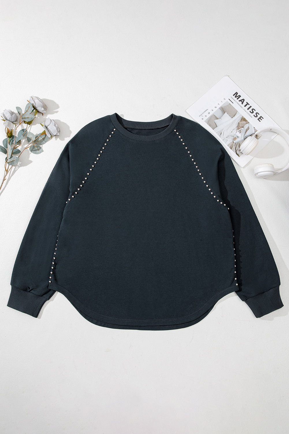 black pullover top