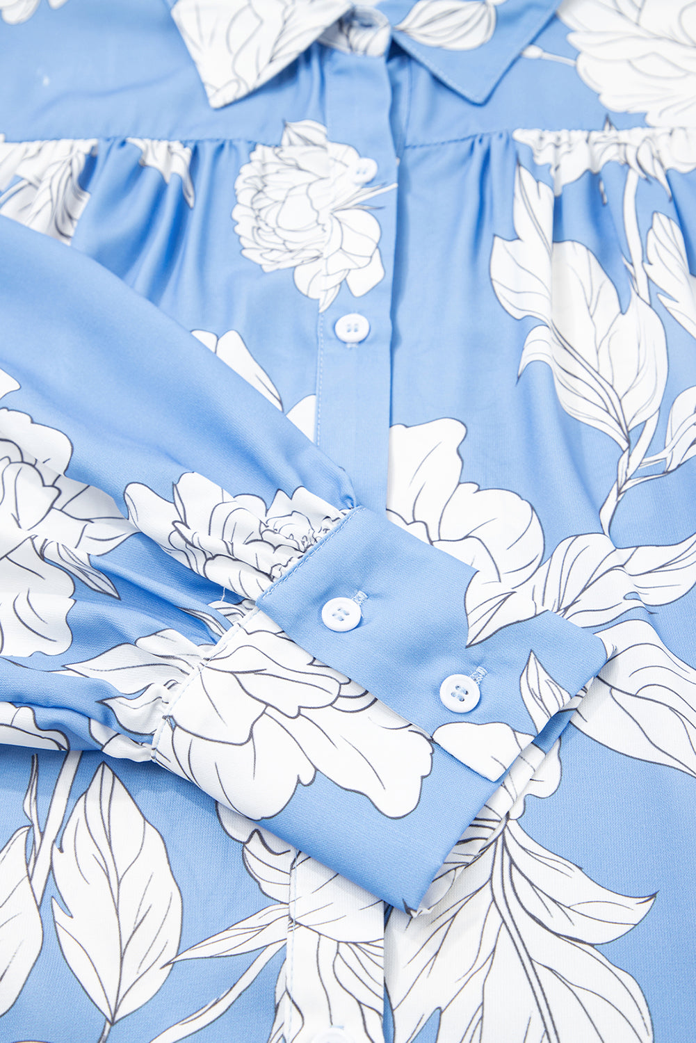 floral puff sleeve shirt