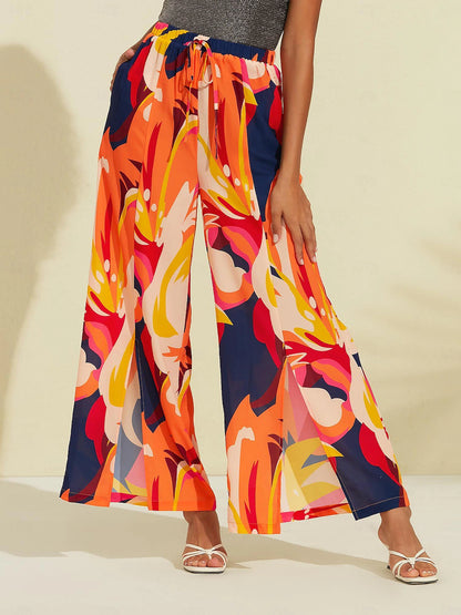 Chiffon Wide Leg Beach Pants