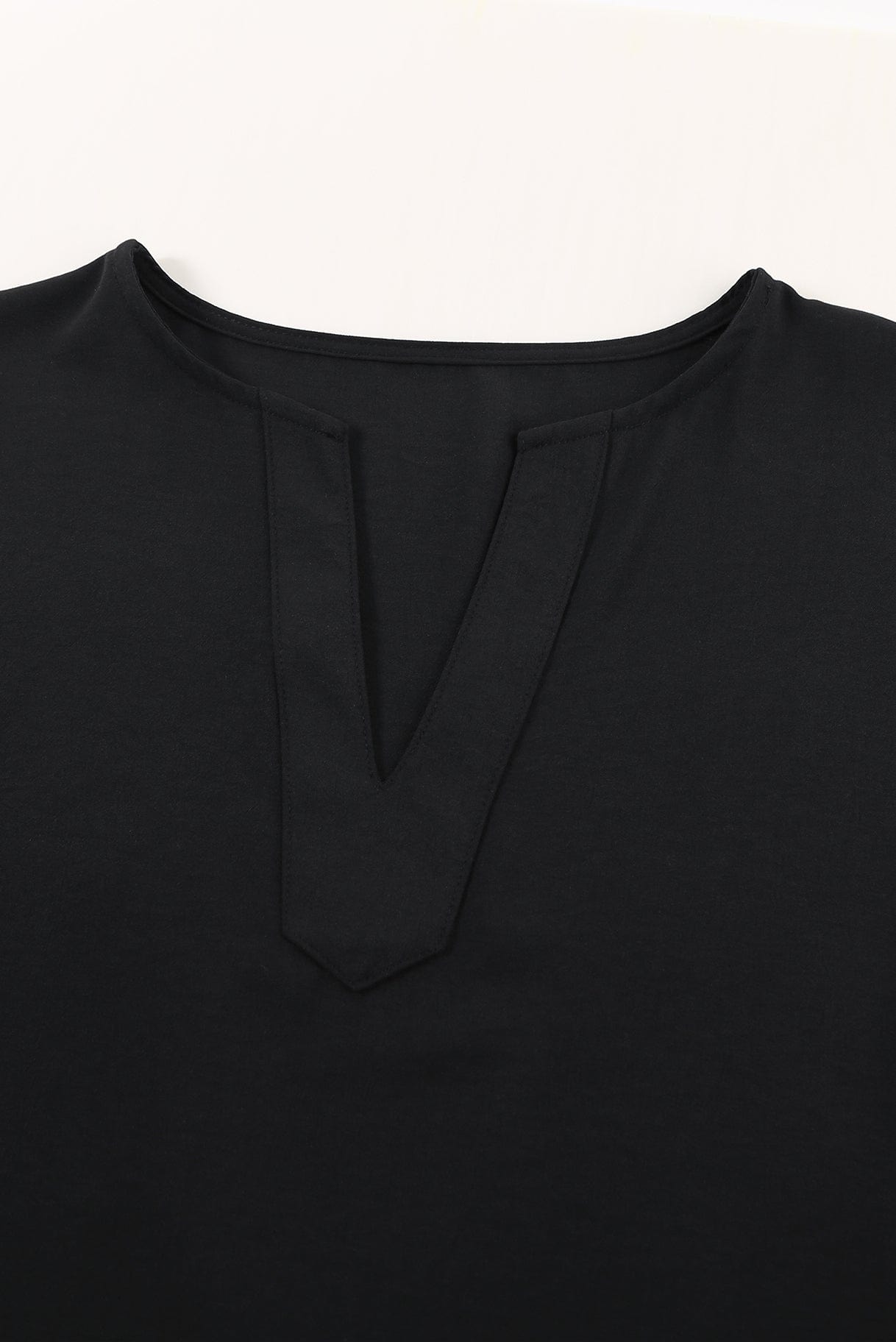 Casual V-Neck Short Sleeve Chiffon Blouse