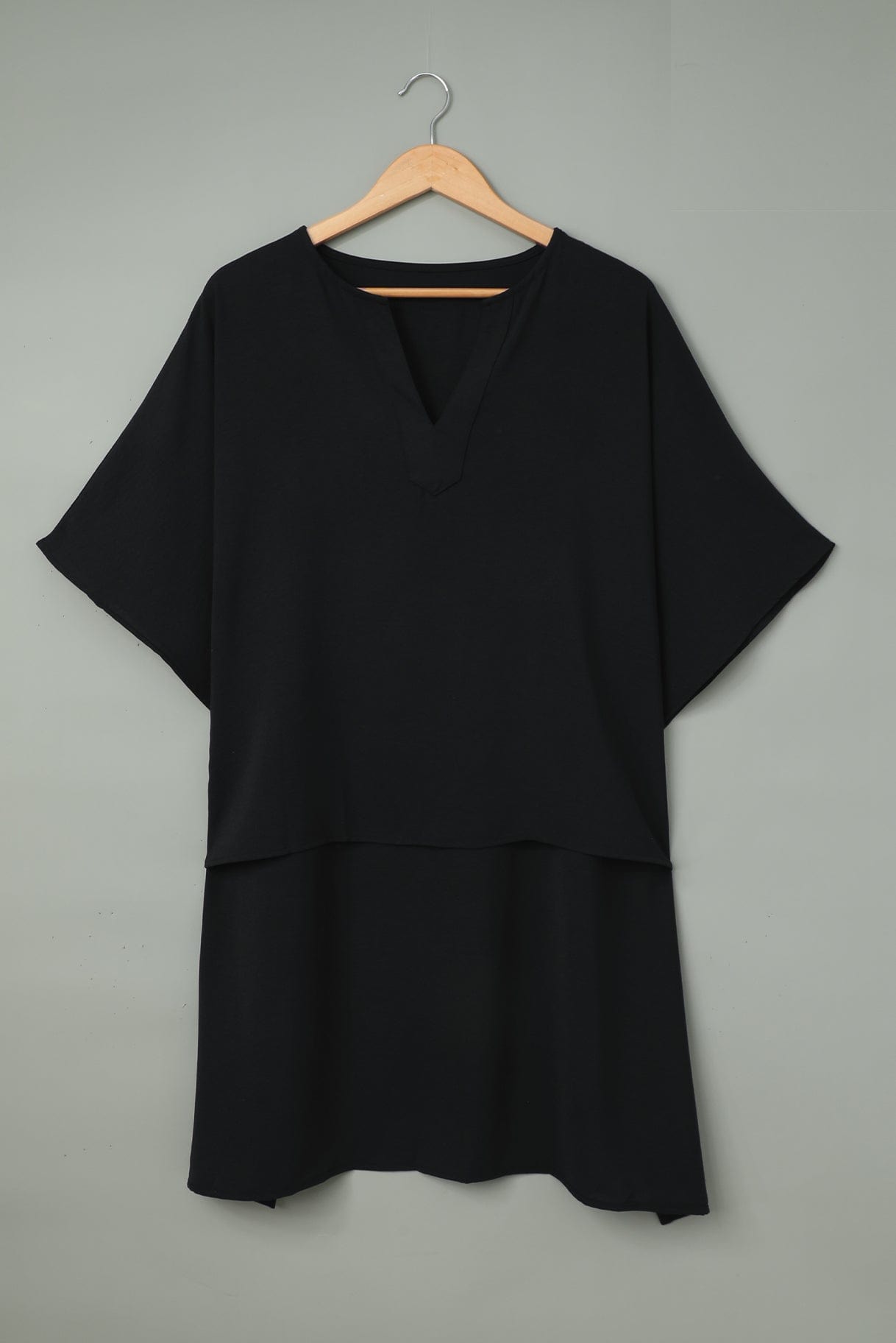 Casual V-Neck Short Sleeve Chiffon Blouse