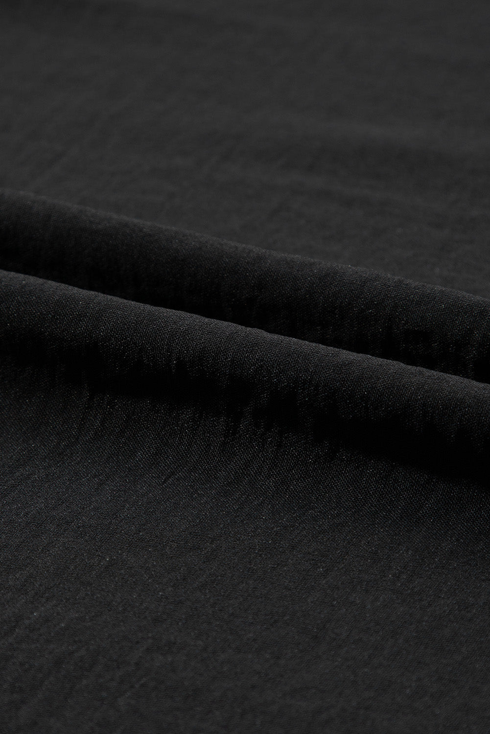 Chic Black Ruffle Sleeve Plus Size Blouse