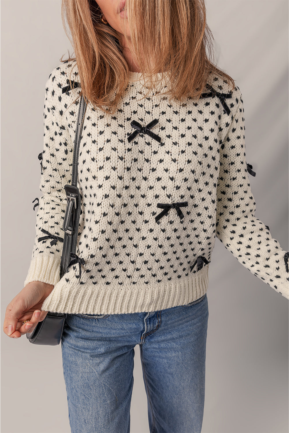 bow sweater womens