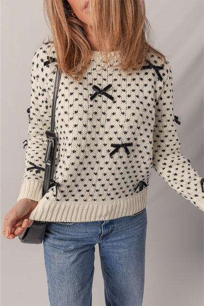 bow sweater womens