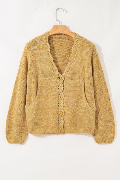 lantern sleeve cardigan