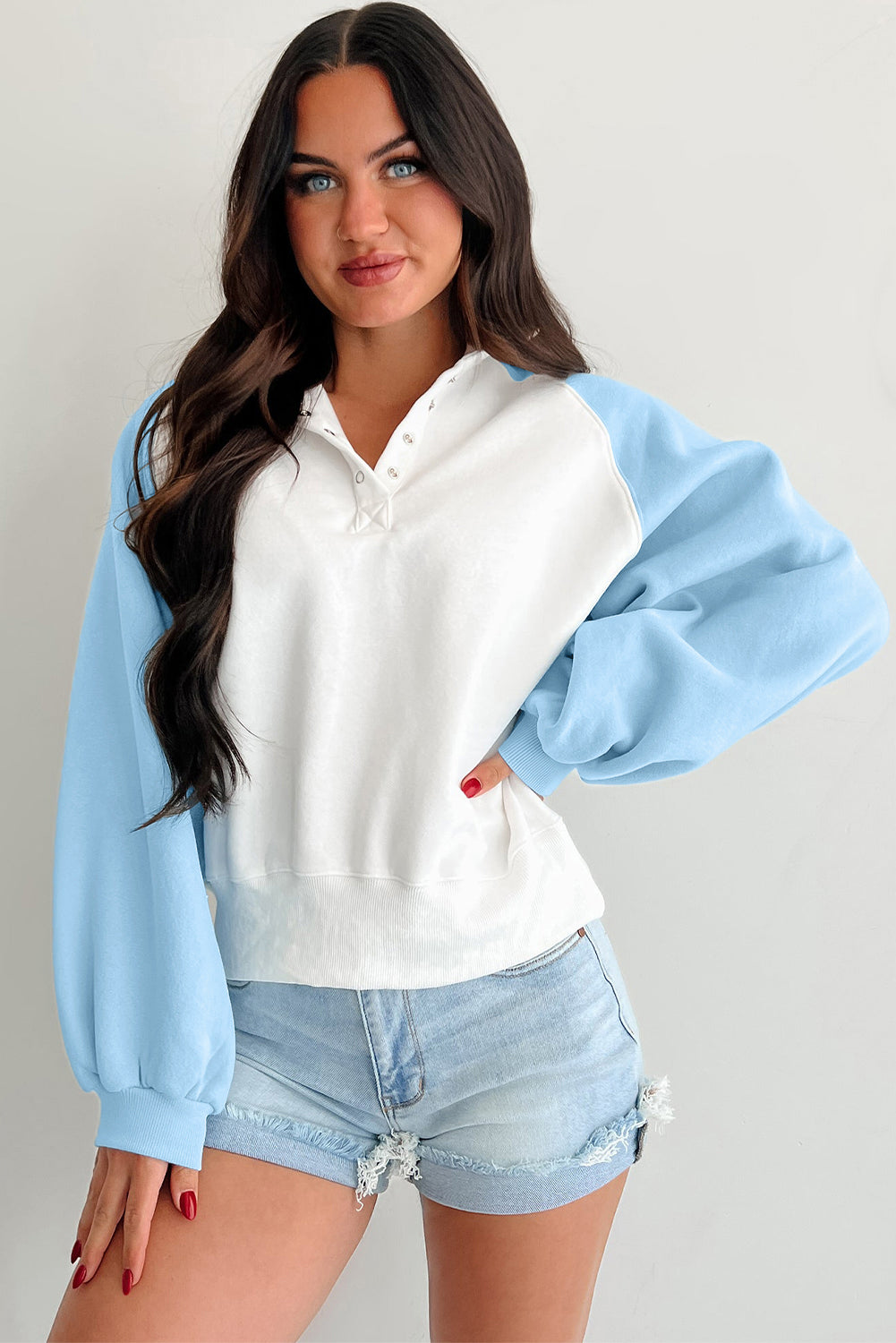 color block sweatshirt