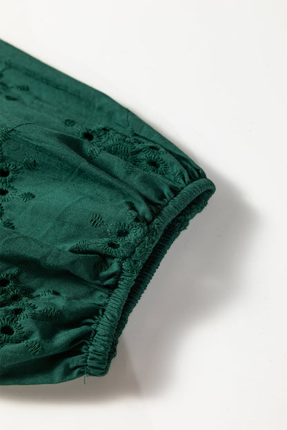eyelet embroidered dress