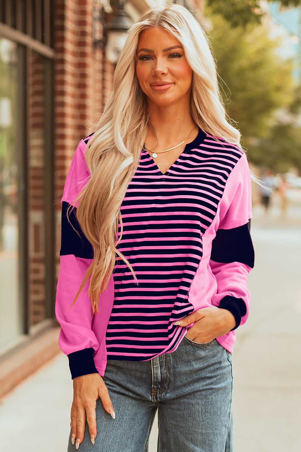 stripe blouse