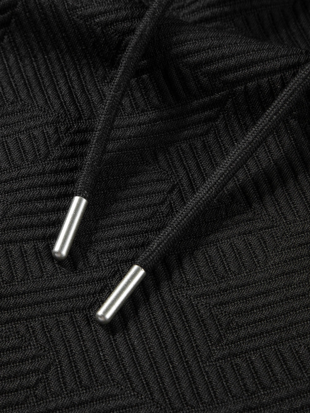 Chic Black Ruffle Sleeve Quarter Zip Top with Wide Leg Pants Set