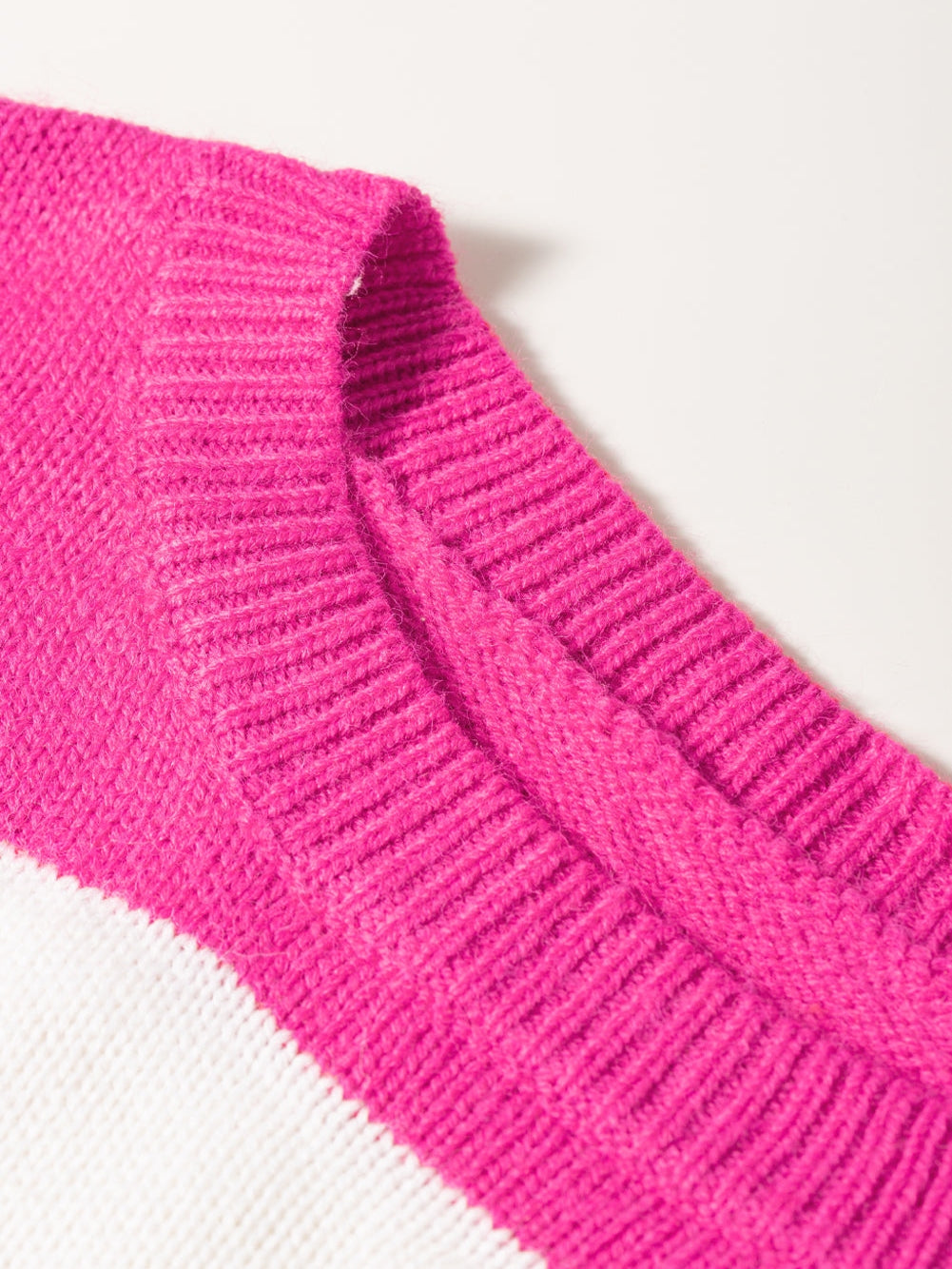 Fiery Red Mix Horizon Stripes Dolman Sleeve Pullover Sweater