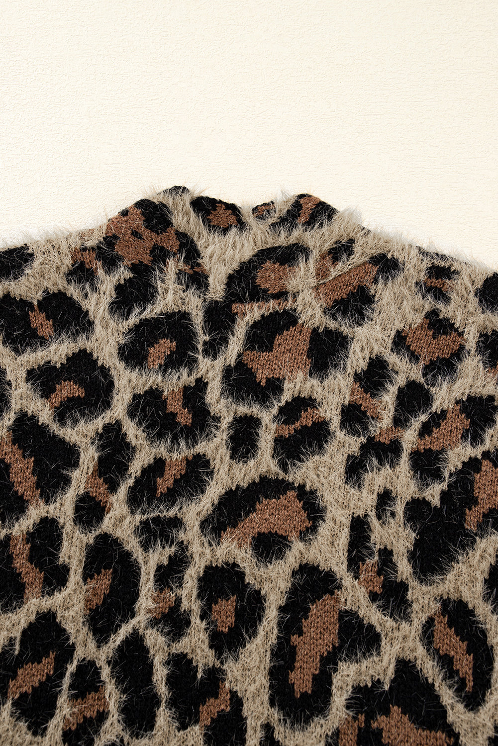 brown leopard cardigan