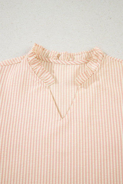 stripe print blouse