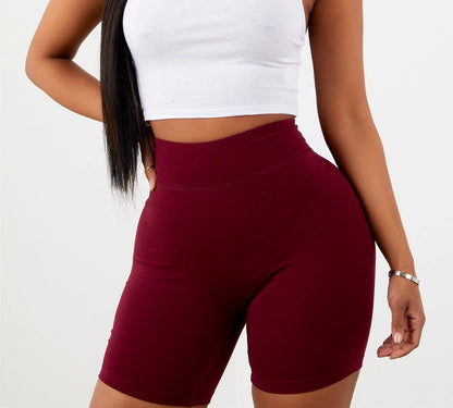 Multi Packs 3pcs Women's Black Shorts Leggings Biker Shorts Elastic Waist Solid Color Daily Weekend Milk Fiber Spring & Summer