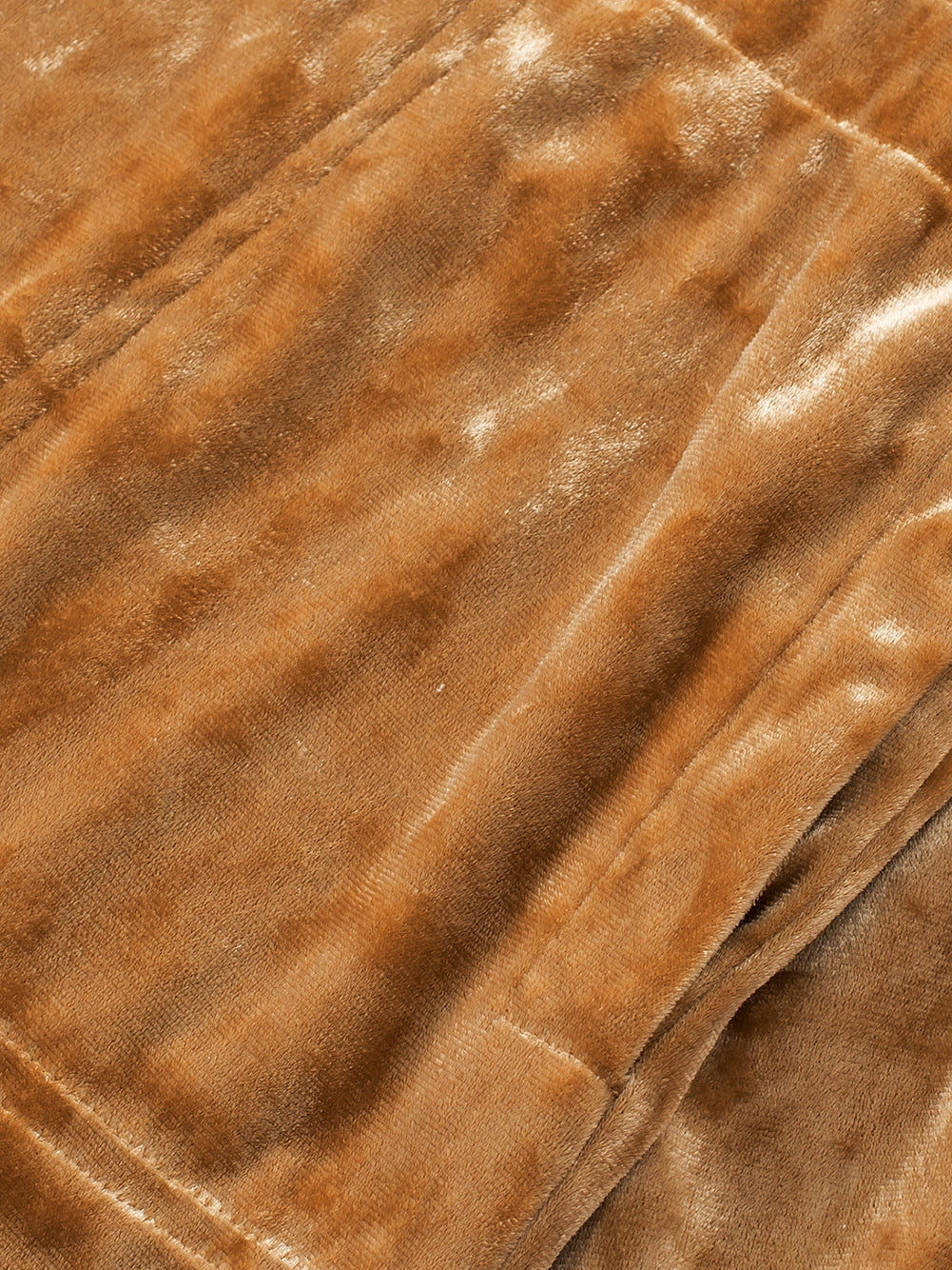 Golden Velvet Loose Fit Button-Up Shirt