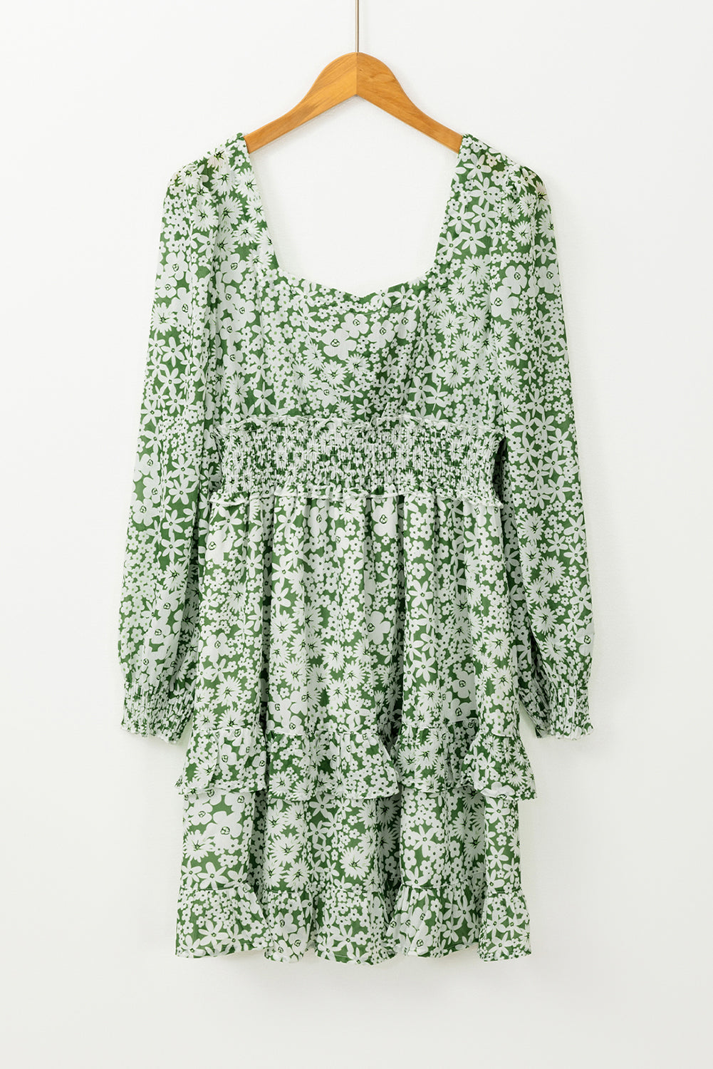 floral ruffle dress