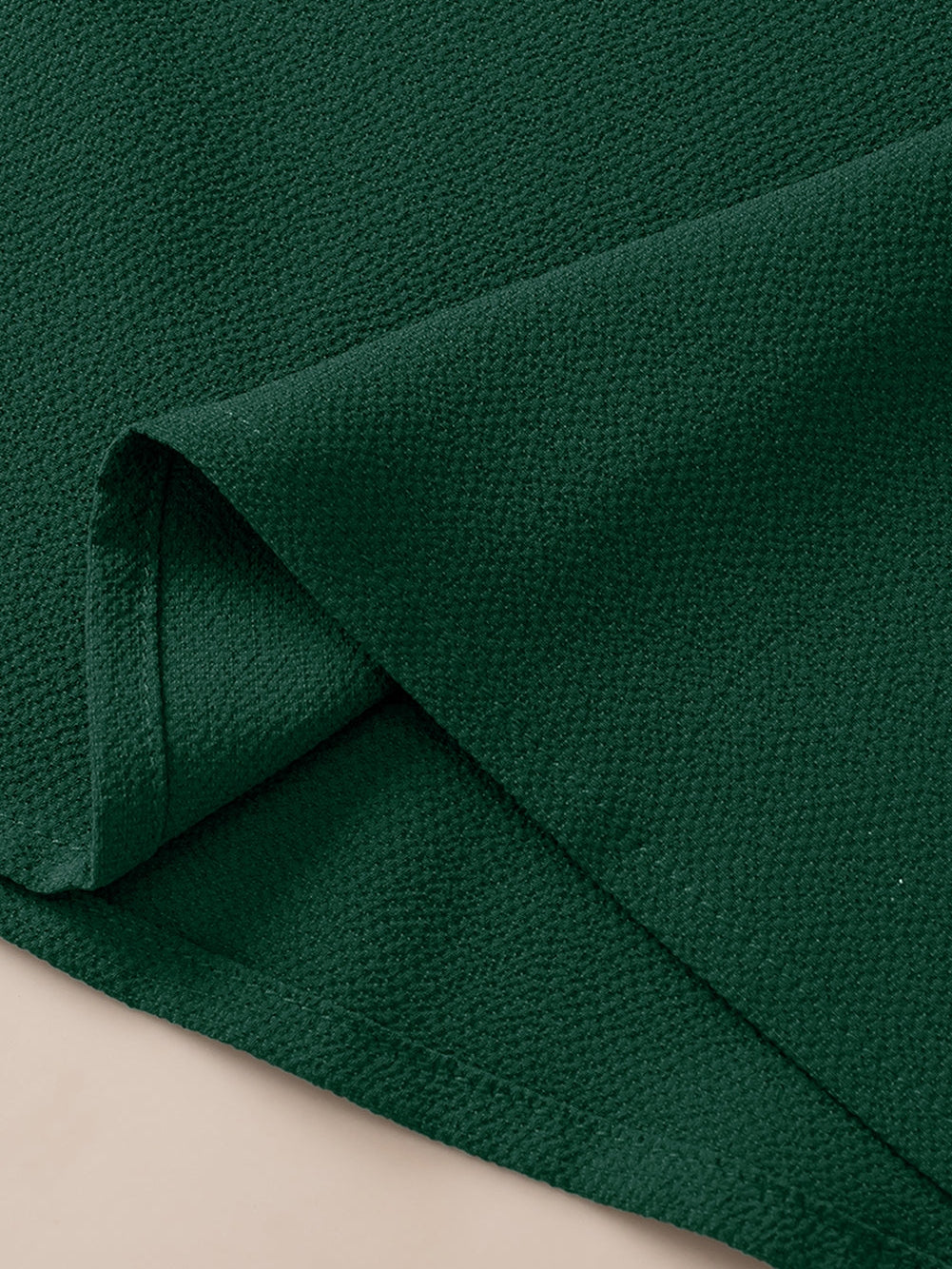 Blackish Green Plus Size Sequin Short Puff Sleeve Top