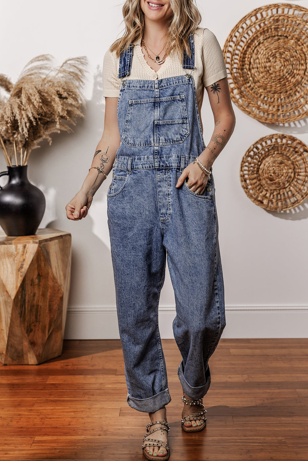 ladies denim jumpsuit