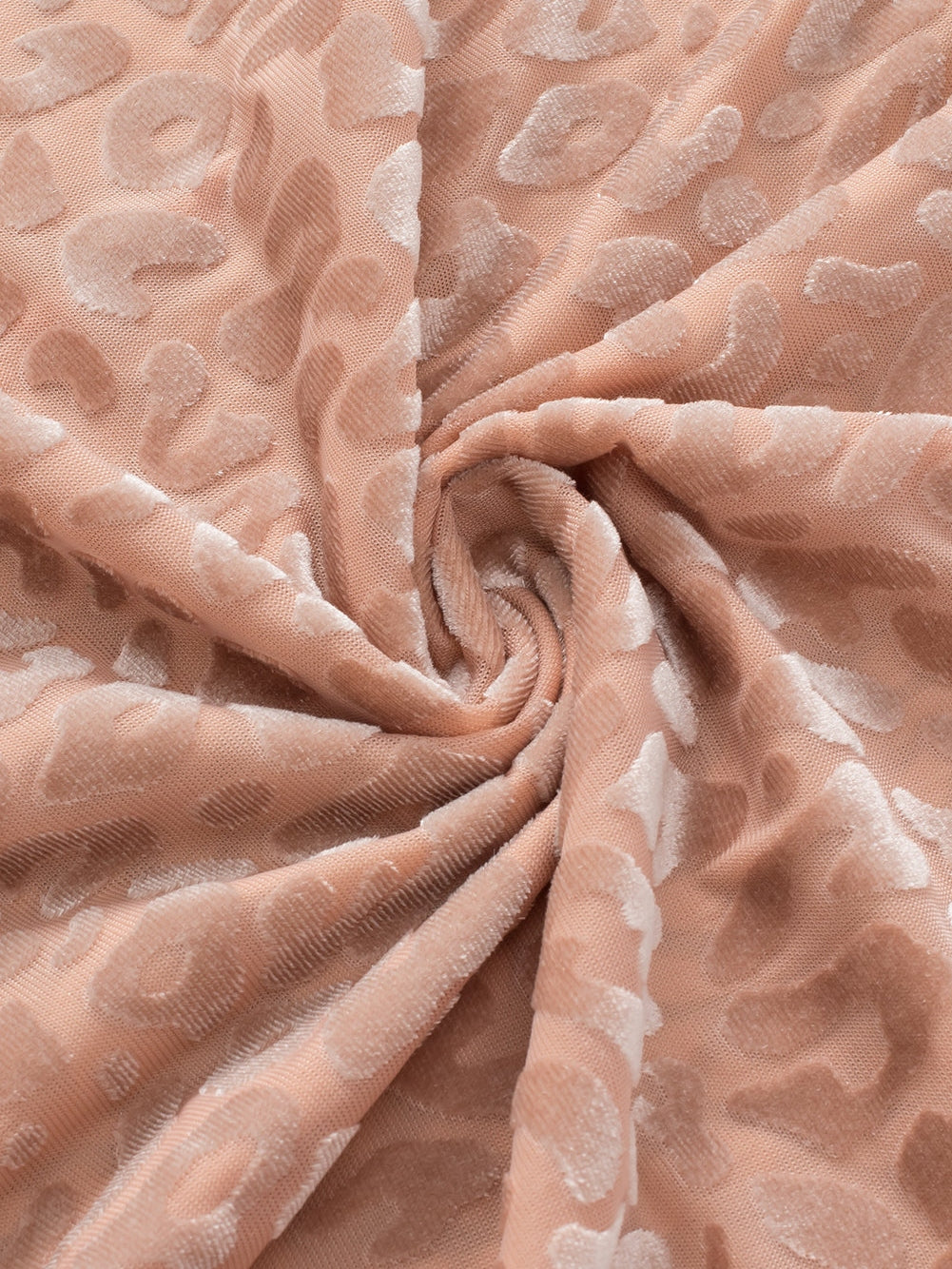 Plus Size Khaki Leopard Print V-Neck T-shirt