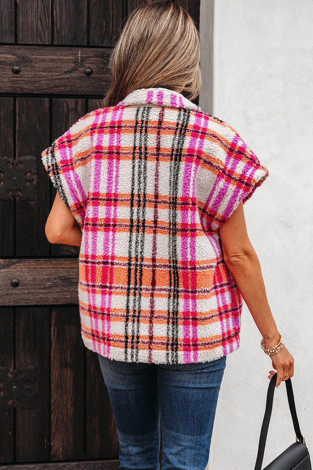 plaid jacket vest