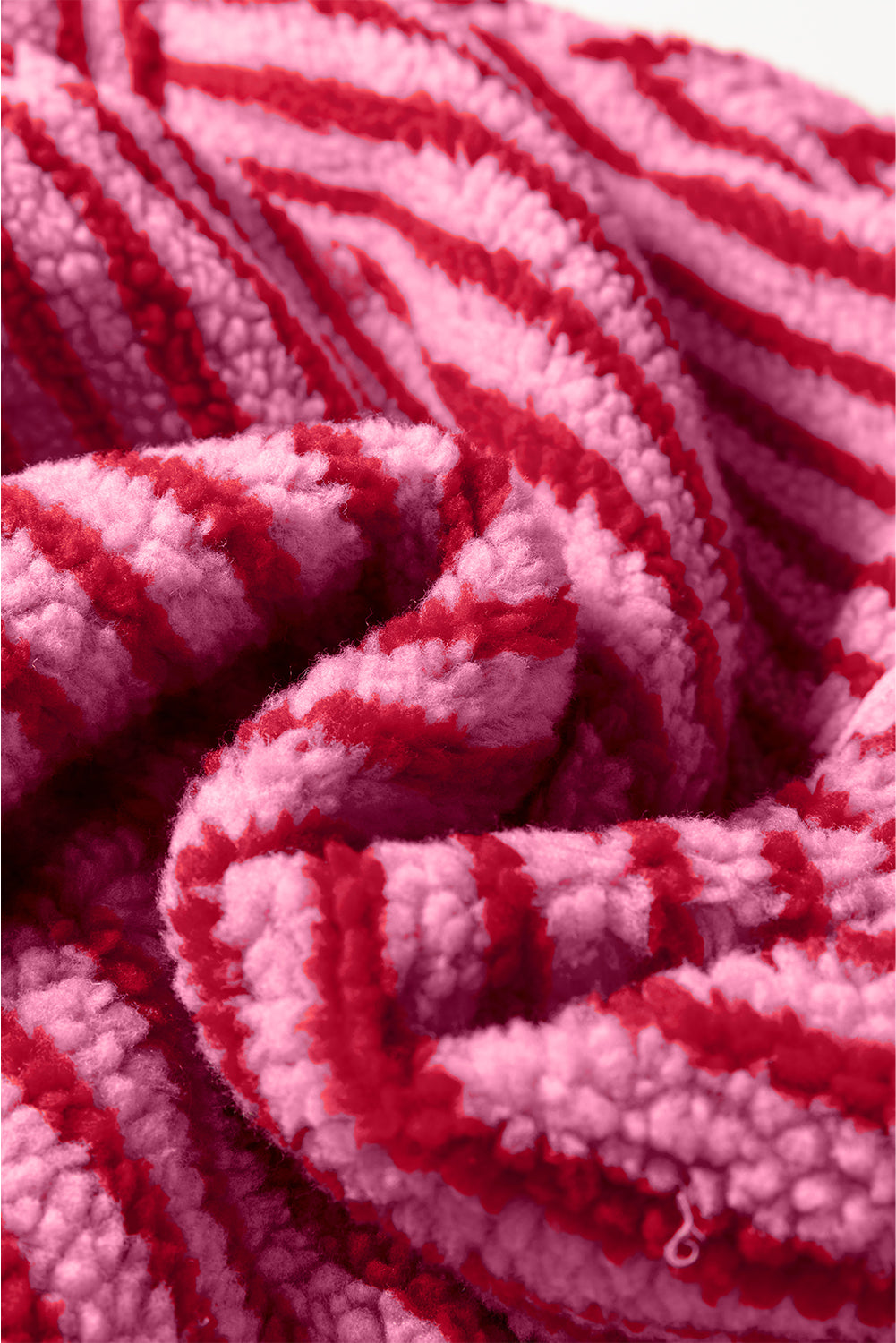 pink stripe sweatshirt