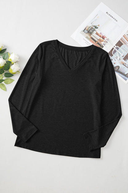 black long sleeve top