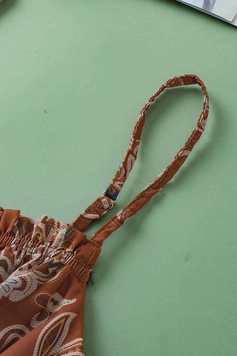 Chestnut Paisley Bohemian Tank Top