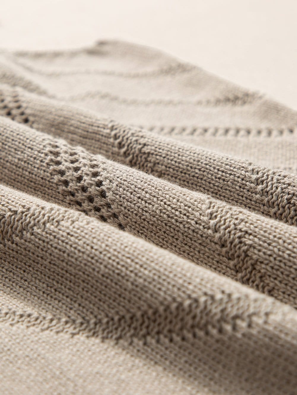 Chevron Pointelle Knit V-Neck Sleeveless Sweater Tank Top