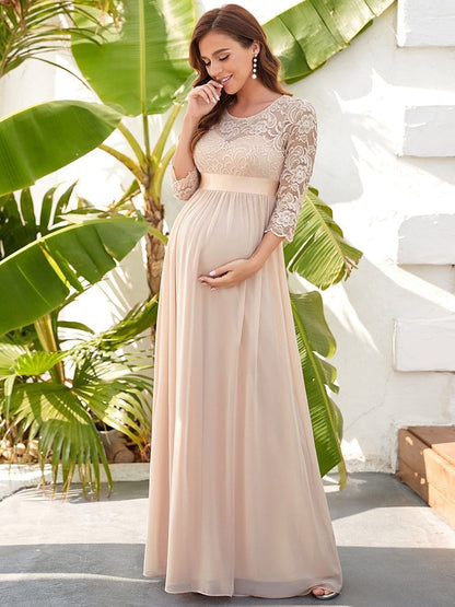 Chic and Classic A-Line Maternity Dress