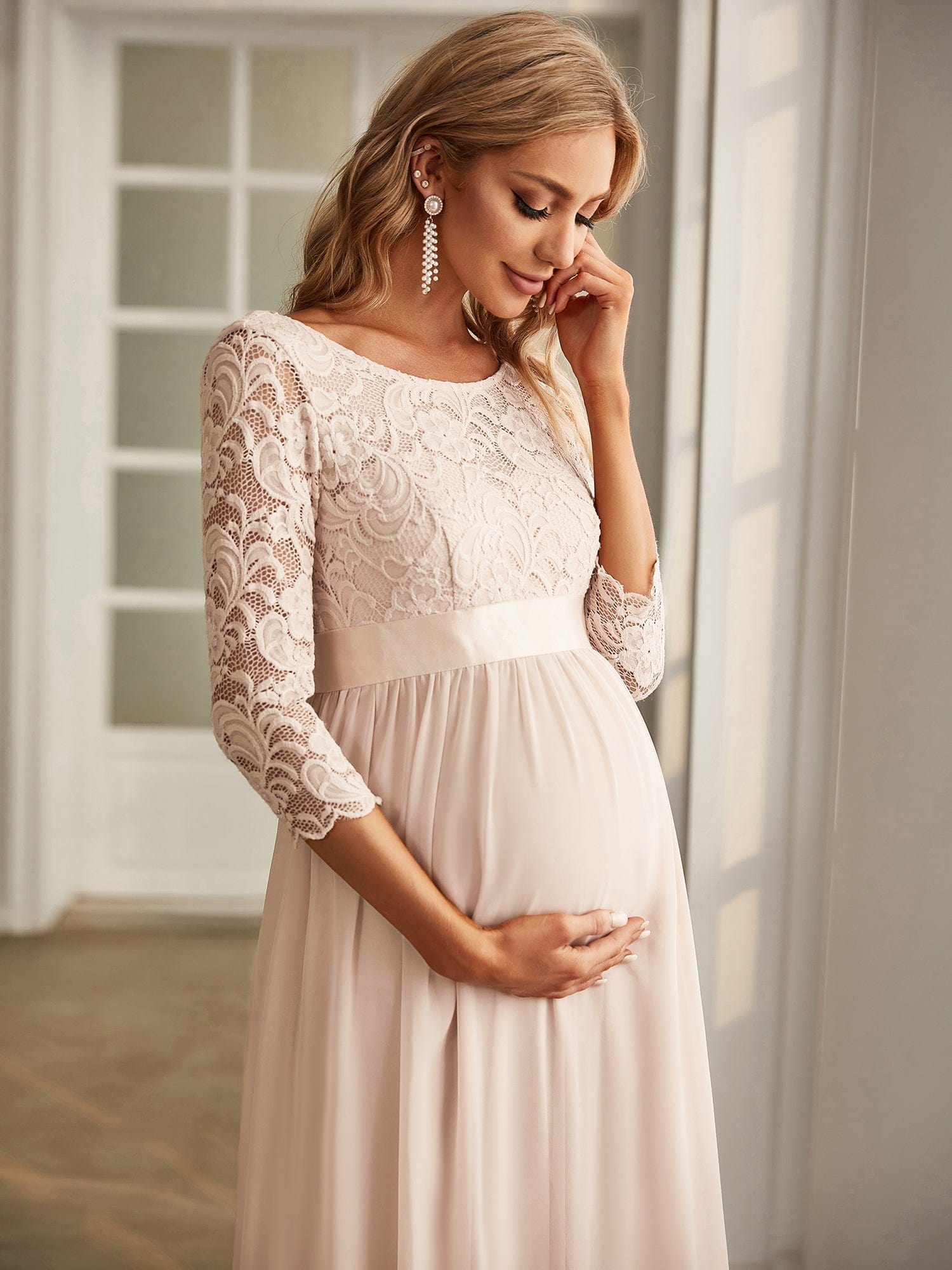 Chic and Classic A-Line Maternity Dress