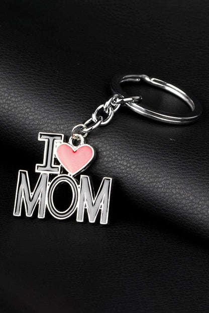Chic Black Heart-shaped Keychain for Mom's Love